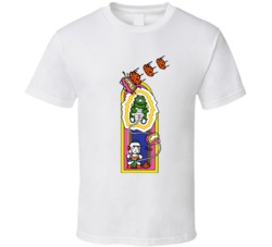 Cool Dig Dug Arcade Side Art Video Game T Shirt