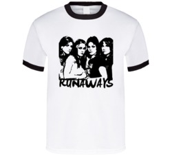 Cool Joan Jett Runaway 80s Retro Rocker  T Shirt