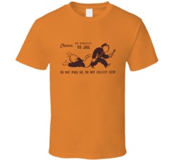 Cool Monopoly Board Game Go Directly to Jail  T Shirt