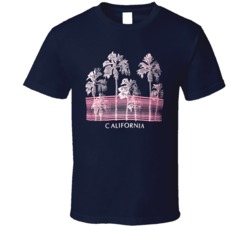 Cool Retro California Travel 2 T Shirt