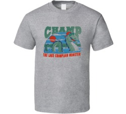 Cool Retro 80's Champ Lake Champlain Monster  T Shirt