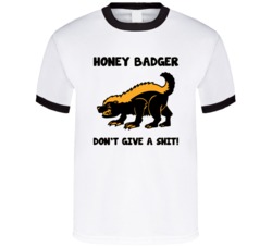 Cool Honey Badger Don't Give Shit Funny  T Shirt