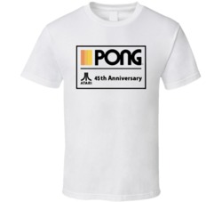 Cool Classic Atari Video Game PONG 45th Anniversary Video Game T Shirt