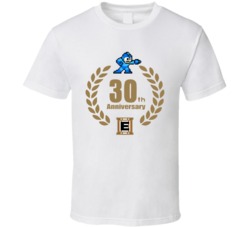 Cool Classic Nintendo Game  Megaman 30th Anniversary Video Game 2 T Sh