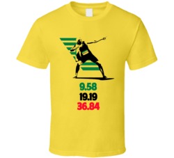 Cool Usain Bolt Olympic and World Champ Track Star Sports T Shirt