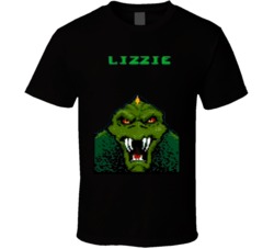 Cool Classic Arcade Rampage Character Lizzie Video Game  T Shirt