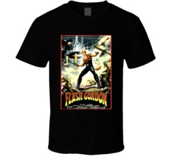 Cool Cult Classic Flash Gordon Movie Poster T Shirt