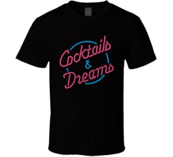 Cool Cult Classic Movie Tom Cruise Cocktail Retro 80's Movie T Sh