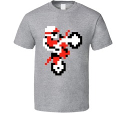 Cool Classic 90's Excite Bike NES Video Game 2 T Shirt