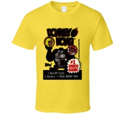 Cool Classic Video Game Donkey Kong Wax Pack Trading Cards   T Shirt
