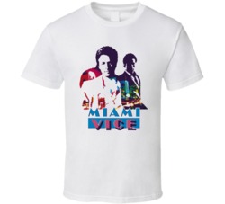 Cool Retro 80's TV Show Miami Vice TV Show  T Shirt