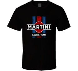 Cool Retro Martini Racing Team Distressed  T Shirt