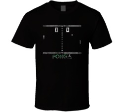 Cool Classic Atari Game PONG Video Game T Shirt