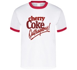 Cool Retro 80's Cherry Coke Advertisement T Shirt