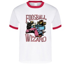 Cool Retro 70's Foosball Wizard  T Shirt