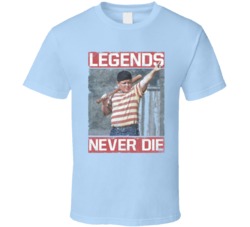 Cool The Sandlot Movie Legends Never Die The Great Hambino T Shirt
