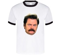 Cool Ron Face Parks and Rec Ron Swanson TV Show T Shirt