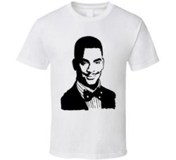 Cool Carlton Banks Silhouette Big Head Fresh Prince TV Show T Shirt