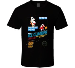 Cool Retro Nintendo Video Game Ice Climber Box Cover Art Video Game T 