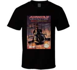 Cool Retro Nintendo Video Game Airwolf Distressed Box Cover Art Video 