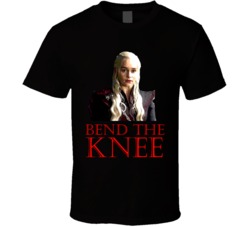 Cool Game of Thrones Daenerys Targaryen Bend The Knee TV Show T Shirt