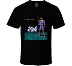Classic Retro Video Game Mach Rider Start Level Character Distressed N