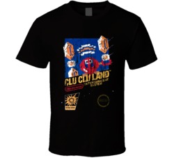 Classic Retro Video Game Clu Clu Land Nintendo Distressed Video Game T