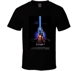 Cool Cult Classic 80's TRON Distressed Movie Poster T Shirt