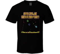 Cool Classic Atari Missle Command Video Game Distressed Gameplay T Shi