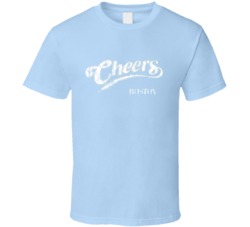 Cool Retro Cheers Boston Distressed T Shirt