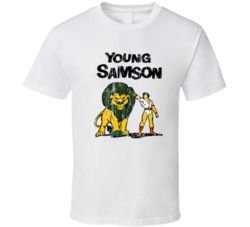 Cool Retro Cartoon Young Sampson and Goliath Distressed T Shirt