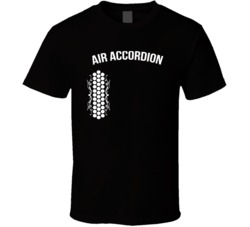 Cool Funny Air Accordion Black T Shirt