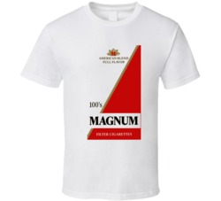 Cool Retro Cigarette Pack Magnum 100's T Shirt