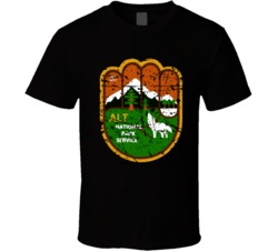 Cool Alt National Park Service Distressed T Shirt