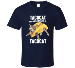 Cool TACOCAT Spelled Backwards is TACOCAT Kitty Cat Lover  T Shirt