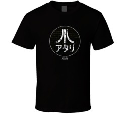 Cool Atari Japanese Grid Classic Video Game T Shirt