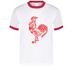 Cool Sriracha Hot Chili Sauce Rooster Distressed 2 T Shirt