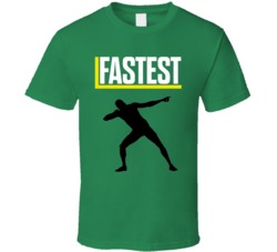 Cool Usuain Bolt Fastest Wolrd and Olympic Champion T Shirt