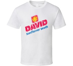 Cool David's Sunflower Seeds Distressed  T Shirt