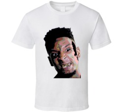 Cool 21 Savage Big Head Silhouette Hip Hop T Shirt