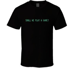 Cool War Games Ready Player One Movie Shall We Play A Game T Shirt
