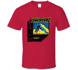 Cool Ready Player One Dungeons of Daggorath Cover Art Distressed  T Sh