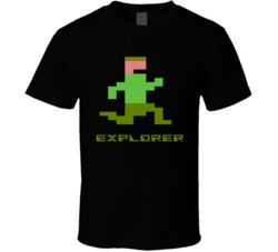 Cool Pitfall Video Game Atari Explorer Character T Shirt