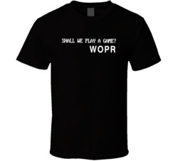 Cool Cult Classic Movie War Games Shall We Play a Game  T Shirt