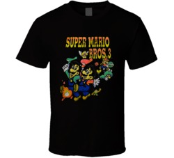 Cool Retro Nintendo Super Mario Bros 3 Distressed T Shirt