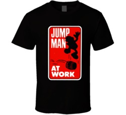 Cool Retro Nintendo The Original Jumpman Super Mario Bros  T Shirt