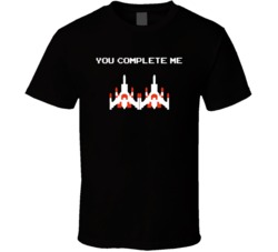 Cool Retro Arcade You Complete Me Galaga  T Shirt