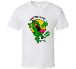 Cool Retro Ghostbusters Slimed Again Slimer Movie T Shirt