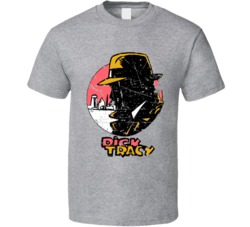 Cool Dick Tracy The Movie Warren Beatty  Distressed  T Shirt
