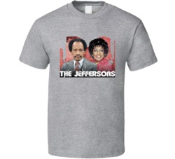 Cool Retro TV Show The Jeffersons Distressed  T Shirt